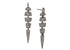 Pave Diamond Textile Dangle Earrings, (DER-003)